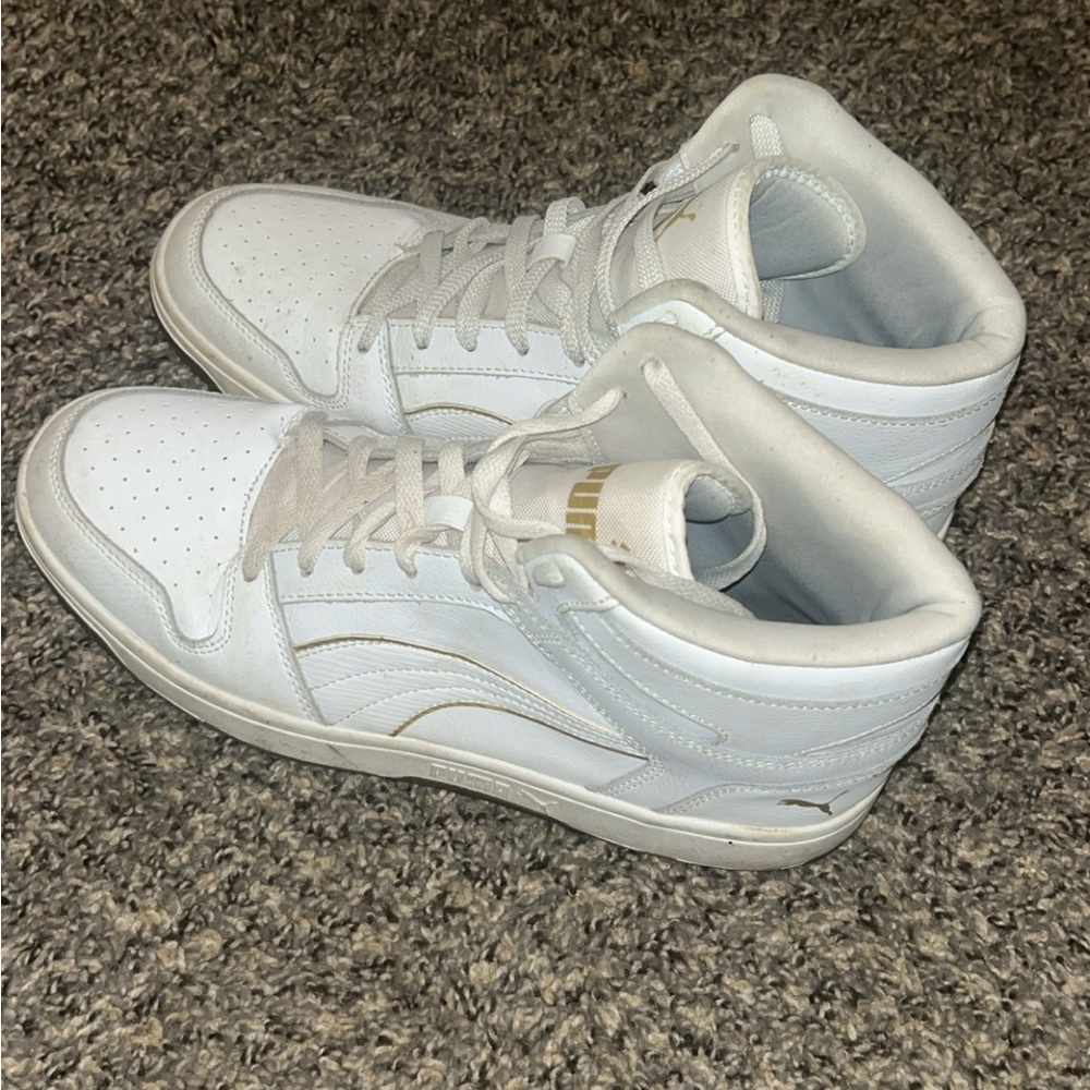 White High-Top Sneakers